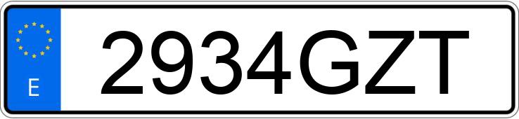 Numer rejestracyjny 2934GZT posiada FORD FIESTA Numer rejestracyjny 2934GZT posiada FORD FIESTA