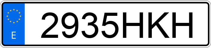 Numer rejestracyjny 2935HKH posiada RENAULT KANGOO BE BOP