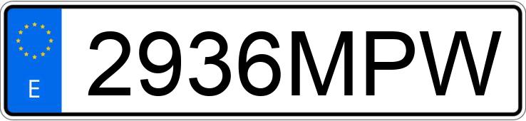 Numer rejestracyjny 2936MPW posiada BMW SERIE 2
