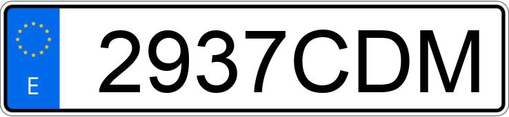 Numer rejestracyjny 2937CDM posiada PEUGEOT 206 Numer rejestracyjny 2937CDM posiada PEUGEOT 206