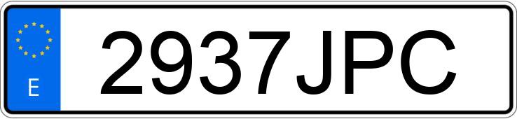 Numer rejestracyjny 2937JPC posiada OPEL ASTRA