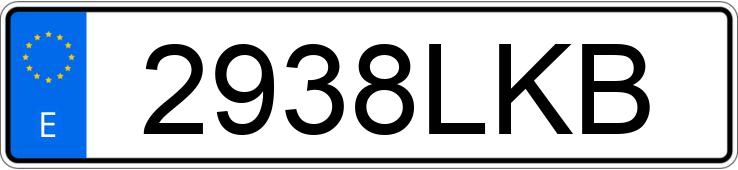 Die Registrierungsnummer 2938LKB hat DACIA SANDERO