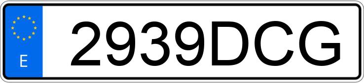 Numer rejestracyjny 2939DCG posiada FORD FOCUS C-MAX