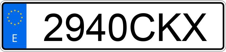 Registreringsnummer2940CKX har VOLKSWAGEN GOLF