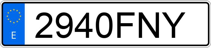 Numer rejestracyjny 2940FNY posiada PEUGEOT 206 Numer rejestracyjny 2940FNY posiada PEUGEOT 206