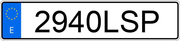 The registration number 2940LSP has FORD PUMA