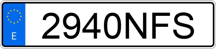 Numer rejestracyjny 2940NFS posiada BMW SERIE 1