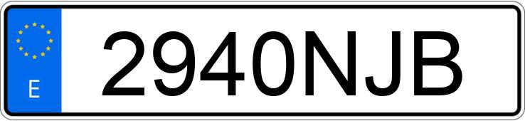 Numer rejestracyjny 2940NJB posiada BMW SERIE 7