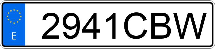 Numer rejestracyjny 2941CBW posiada SEAT LEON