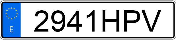 Numer rejestracyjny 2941HPV posiada PEUGEOT 207 +