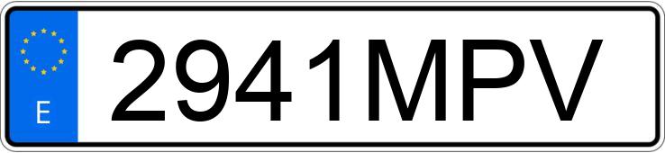 Numer rejestracyjny 2941MPV posiada AUDI Q8