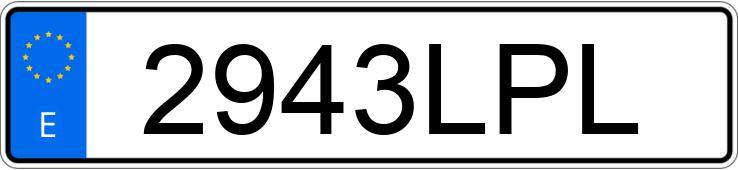 Numer rejestracyjny 2943LPL posiada SEAT IBIZA