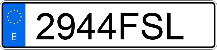 Numer rejestracyjny 2944FSL posiada BMW SERIE 3