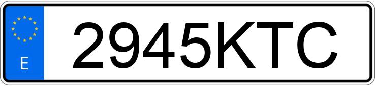 Numer rejestracyjny 2945KTC posiada AUDI Q5