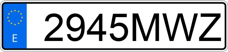 Numer rejestracyjny 2945MWZ posiada TOYOTA YARIS