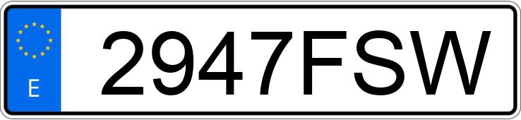 Numer rejestracyjny 2947FSW posiada AUDI A4 Numer rejestracyjny 2947FSW posiada AUDI A4