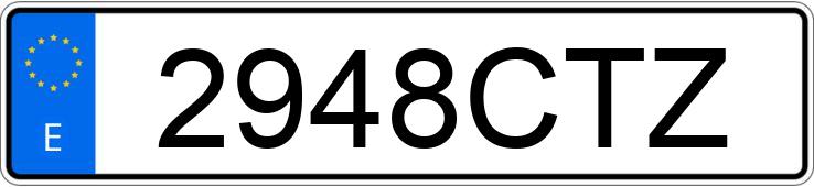 Numer rejestracyjny 2948CTZ posiada CITROEN XSARA