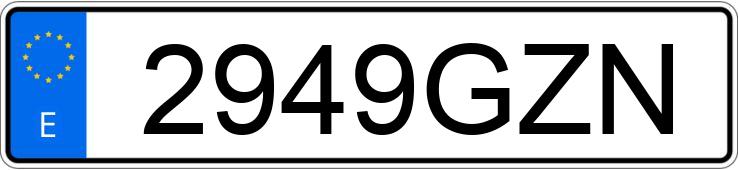 Numer rejestracyjny 2949GZN posiada BMW SERIE 5