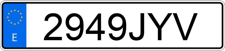 Numer rejestracyjny 2949JYV posiada AUDI Q3