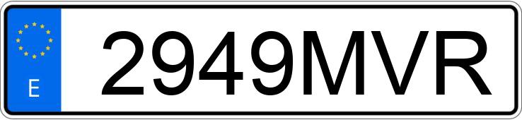 Numer rejestracyjny 2949MVR posiada VOLKSWAGEN GOLF Numer rejestracyjny 2949MVR posiada VOLKSWAGEN GOLF