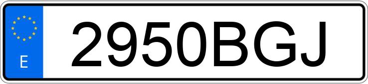 Numer rejestracyjny 2950BGJ posiada AUDI A3