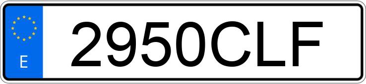 Numer rejestracyjny 2950CLF posiada MERCEDES 500 (126)