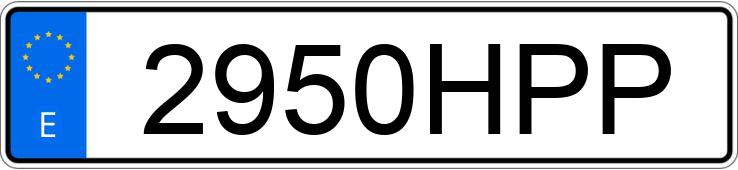 Numer rejestracyjny 2950HPP posiada SEAT IBIZA Numer rejestracyjny 2950HPP posiada SEAT IBIZA