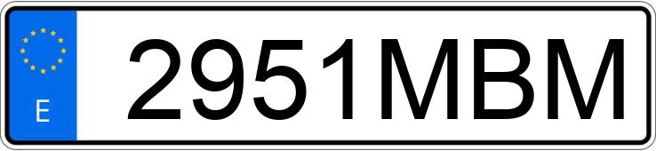 Numer rejestracyjny 2951MBM posiada BMW SERIE 3