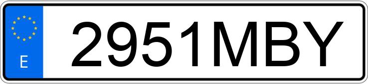 Numer rejestracyjny 2951MBY posiada BMW SERIE 3