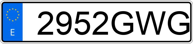 Numer rejestracyjny 2952GWG posiada BMW SERIE 3