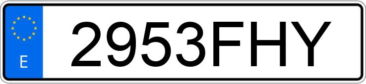 Numer rejestracyjny 2953FHY posiada FORD FOCUS