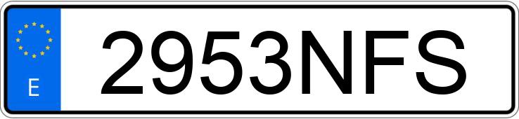 Numer rejestracyjny 2953NFS posiada BMW SERIE 1