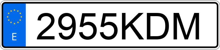 Numer rejestracyjny 2955KDM posiada CITROEN C3