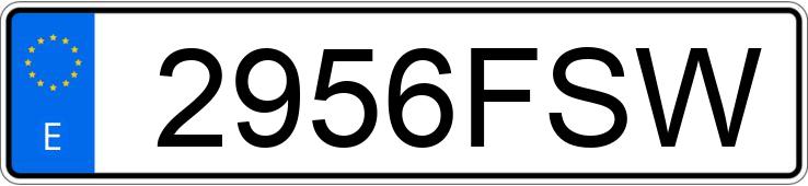 Numer rejestracyjny 2956FSW posiada PEUGEOT BOXER