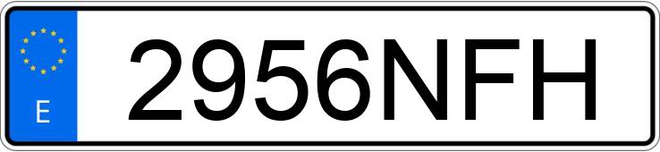 Numer rejestracyjny 2956NFH posiada MERCEDES GLC (254)