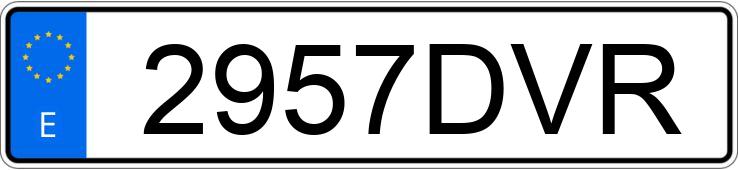 Numer rejestracyjny 2957DVR posiada BMW SERIE 3