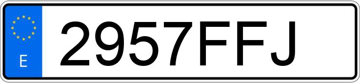 Numer rejestracyjny 2957FFJ posiada PEUGEOT 307 Numer rejestracyjny 2957FFJ posiada PEUGEOT 307