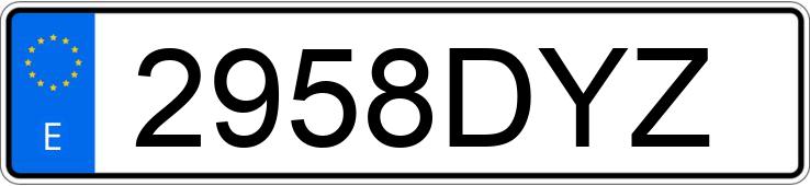 Numer rejestracyjny 2958DYZ posiada SEAT IBIZA Numer rejestracyjny 2958DYZ posiada SEAT IBIZA