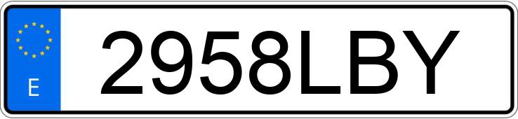 Numer rejestracyjny 2958LBY posiada PORSCHE PANAMERA