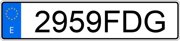 Numer rejestracyjny 2959FDG posiada FORD FOCUS