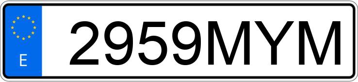 Numer rejestracyjny 2959MYM posiada KIA SPORTAGE