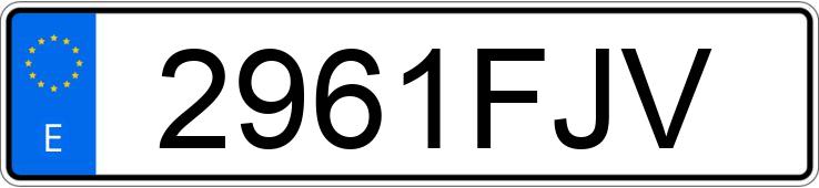 Numer rejestracyjny 2961FJV posiada MERCEDES ACTROS