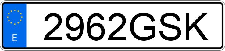 Numer rejestracyjny 2962GSK posiada OPEL INSIGNIA