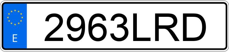 Numer rejestracyjny 2963LRD posiada AUDI A1 SPORTBACK