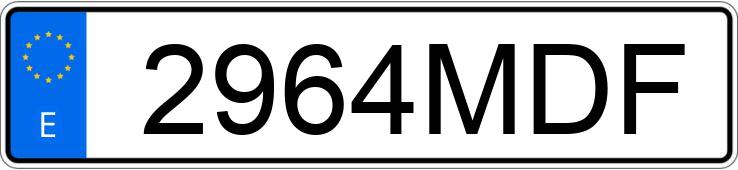 Numer rejestracyjny 2964MDF posiada VOLVO XC60