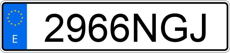Numer rejestracyjny 2966NGJ posiada JAC IEV7S