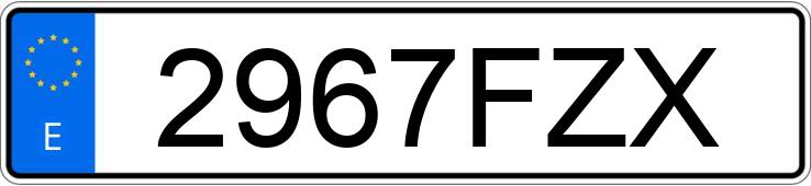 Numer rejestracyjny 2967FZX posiada RENAULT CLIO