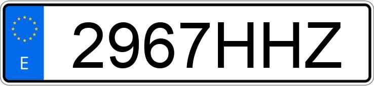 Numer rejestracyjny 2967HHZ posiada CITROEN C3