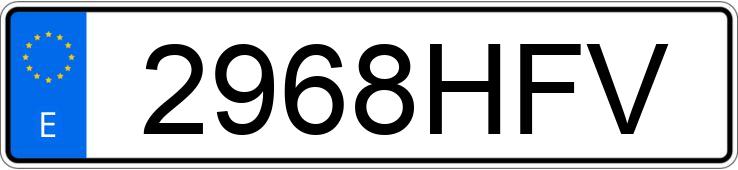 Numer rejestracyjny 2968HFV posiada VOLKSWAGEN SCIROCCO