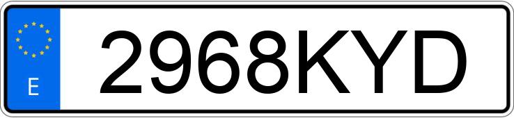 Numer rejestracyjny 2968KYD posiada IVECO DAILY